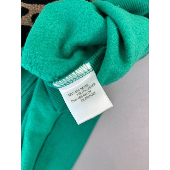 Jane+Delancey women's small green long‎ sleeve pullover top giraffe textured NWT - Picture 8 of 8